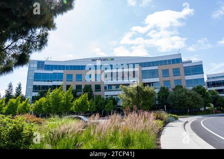 ServiceNow Hauptsitz in Santa Clara, Kalifornien, USA Stockfoto