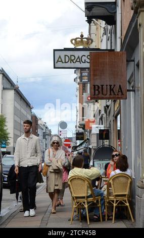 Buka Café im Store Kongensgade in Kopenhagen, Dänemark. Stockfoto