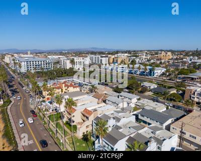 Drohnenbilder von Oceanside und carlsbad california Stockfoto