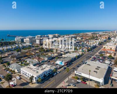 Drohnenbilder von Oceanside und carlsbad california Stockfoto