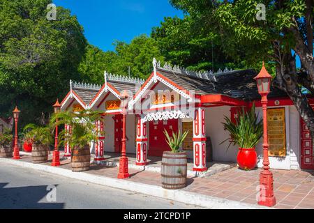 Guavaberry Emporium in der Front Street im historischen Zentrum von Philipsburg in Sint Maarten, niederländische Karibik. Stockfoto