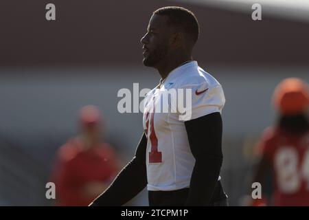 Dezember 2023; Santa Clara, CA, USA; San Francisco 49ers Safety Tashaun Gipson Sr. (31) während des Teamtrainings im SAP Performance Center in der Nähe des Levi’s Stadions. (Stan Szeto/Image of Sport) Stockfoto