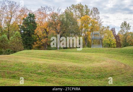 Das Serpent Mound State Memorial, Effigy Mound in Peebles, Ohio Stockfoto