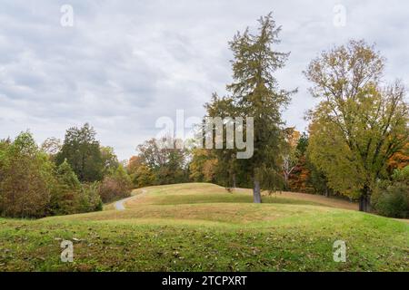 Das Serpent Mound State Memorial, Effigy Mound in Peebles, Ohio Stockfoto