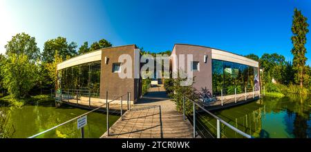 Stubenberg am See, Steiermark, Österreich 15.09.2019: Schlossgärten Herberstein in Europa Panorama. Touristenziel Stockfoto