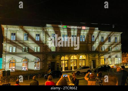 Chemnitz Light Unser Vision Festival of Lights Stockfoto