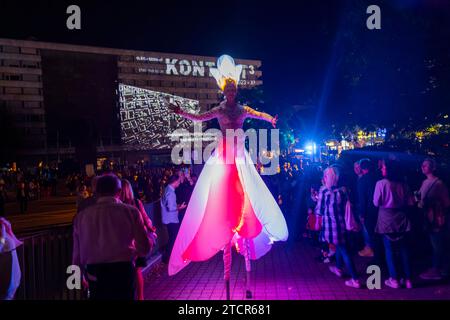 Chemnitz Light Unser Vision Festival of Lights Stockfoto