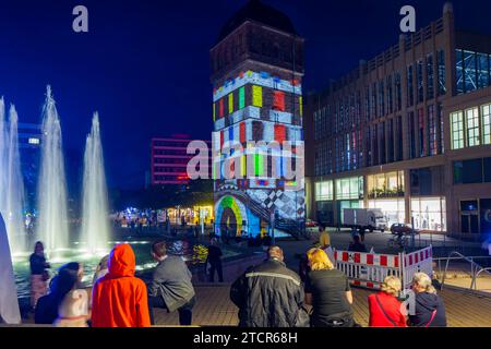 Chemnitz Light Unser Vision Festival of Lights Stockfoto