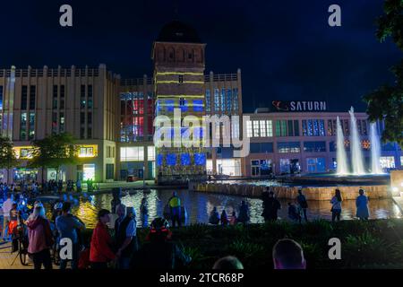 Chemnitz Light Unser Vision Festival of Lights Stockfoto