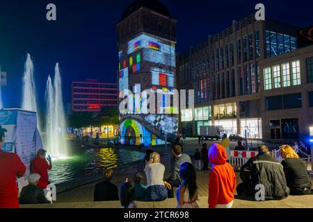 Chemnitz Light Unser Vision Festival of Lights Stockfoto