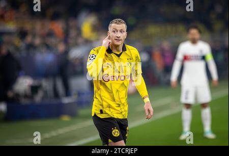 Dortmund Deutschland. Dezember 2023. Marco Reus (BVB) Borussia Dortmund - Paris St. Germain 13.12.2023 Credit: Moritz Müller/Alamy Live News Stockfoto