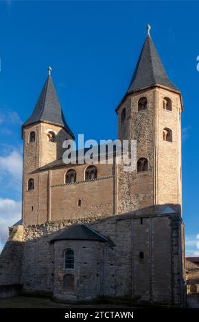 Kloster Drübeck, ehemalige Benediktinerinnen-Abtei, heute Tagungsstätte der Evangelischen Kirche in Mitteldeutschland Ilsenburg Sachsen-Anhalt Deutschland *** Kloster Drübeck, ehemalige Benediktinerabtei, heute Tagungsstätte der Evangelischen Kirche in Mitteldeutschland Ilsenburg Sachsen-Anhalt Deutschland Stockfoto