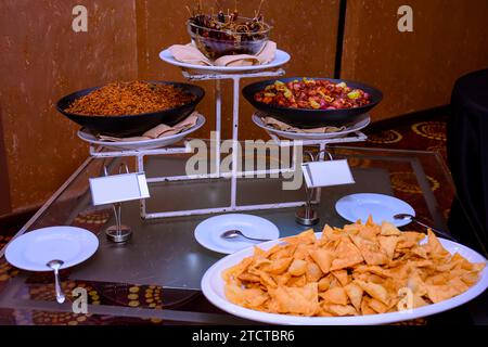 Hochzeitsbuffet in sri lanka Stockfoto