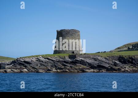 Broch of Mousa auf Mousa Island, Shetland, Schottland, Großbritannien Stockfoto