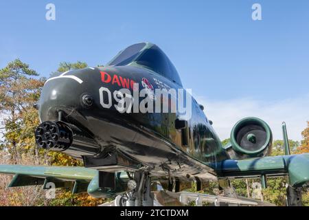 Fairchild Republic A-10 Thunderbolt II Static Display in the Warbird Park, Myrtle Beach South Carolina, USA, 17. November 2023 Stockfoto