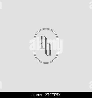 Initial DQ Hochzeit Monogramm Logo Design Vektor Grafik Stock Vektor