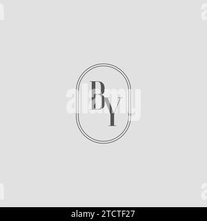 Initial VON Hochzeit Monogramm Logo Design Vektor Grafik Stock Vektor