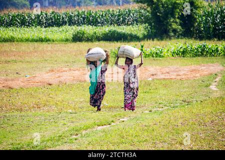 Daily Lifestyle Frauen Menschen in Bangladesch Südasien. Stockfoto