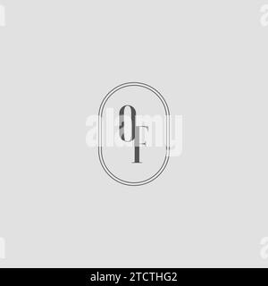 Initial DER Hochzeit Monogramm Logo Design Vektor Grafik Stock Vektor