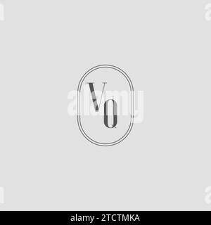 Initial VQ Hochzeit Monogramm Logo Design Vektorgrafik Stock Vektor