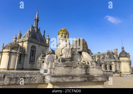Schloss Chantilly, Museum Conde, Chantilly, Oise, Frankreich Stockfoto