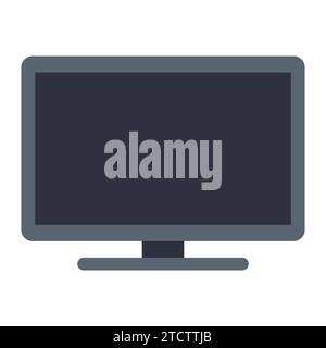 Bildschirmsymbol isoliert auf weißem Hintergrund Stock Vektor
