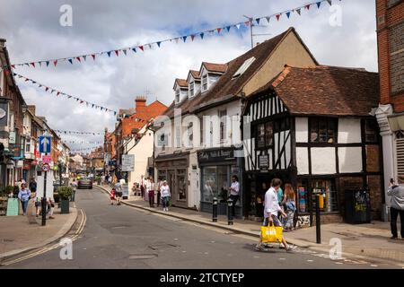 Großbritannien, England, Oxfordshire, Henley on Thames, Duke Street, Geschäfte Stockfoto