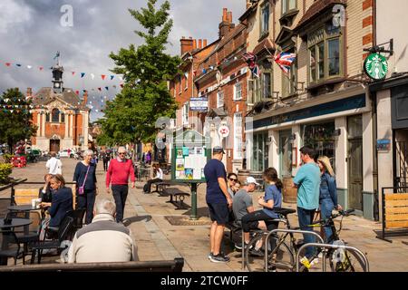 Großbritannien, England, Oxfordshire, Henley on Thames, Market Place Stockfoto