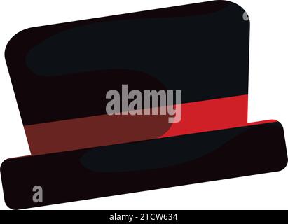 Farbige Herren Hut Ikone Vektor Stock Vektor