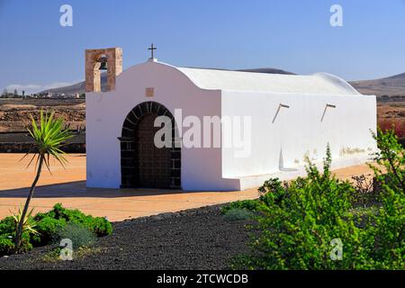 La Ermita de Nuestra Señora del Buen Viaje Kirche, El Cotillo, Fuerteventura, Kanarische Inseln, Spanien. Stockfoto