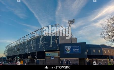 Die Hawthorns sind Heimstadion des West Bromwich Albion FC in den West Midlands Stockfoto