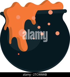 Halloween Hexenkessel Symbol Vektor Stock Vektor