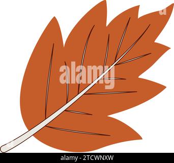 Flaches Herbstblatt Symbol Vektor Stock Vektor