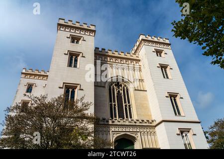 Old State Capitol Building mit Museum of Political History in Baton Rouge, der Hauptstadt von Louisiana Stockfoto