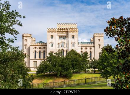 Old State Capitol Building mit Museum of Political History in Baton Rouge, der Hauptstadt von Louisiana Stockfoto