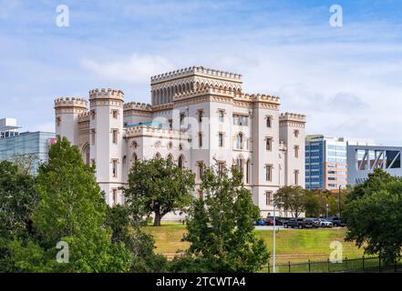 Old State Capitol Building mit Museum of Political History in Baton Rouge, der Hauptstadt von Louisiana Stockfoto