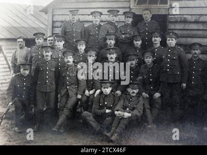 Soldaten der Liverpool Pals, des Königsregiments, während des Ersten Weltkriegs. Stockfoto