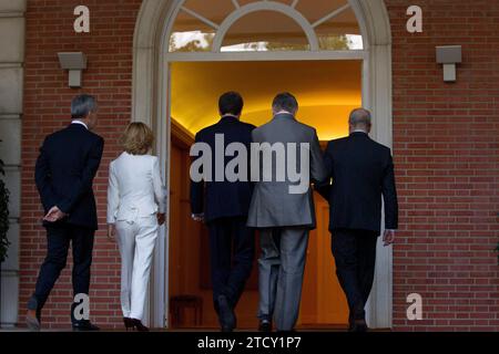 07/22/2011 Madrid, Moncloa Palace. Jose Luis Rodriguez Zapatero präsentiert seine neue Regierung nach dem Ausscheiden von Rubalcaba Photo, Isabel Permuy ARCHDC. Quelle: Album / Archivo ABC / Isabel B Permuy Stockfoto