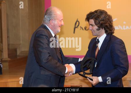 Madrid, 03.09.2017. Verleihung des IX. ABC-Stierkampfpreises an Morante de la Puebla. Foto: San Bernardo Archdc. Quelle: Album / Archivo ABC / Eduardo San Bernardo Stockfoto