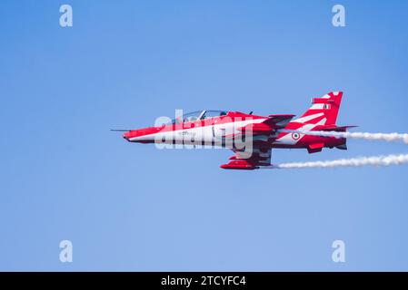 Ein BAE Hawk 132 der Indischen Luftwaffe Surya Kiran Aerobatic Stockfoto