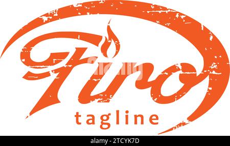 FIRO Fire Logo. Vektor des Feuernymbols Stock Vektor