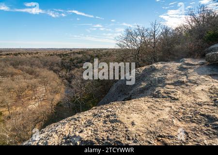 Ein Blick auf die Chickasaw National Recreation Area in Sulphur, Oklahoma Stockfoto