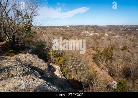 Ein Blick auf die Chickasaw National Recreation Area in Sulphur, Oklahoma Stockfoto