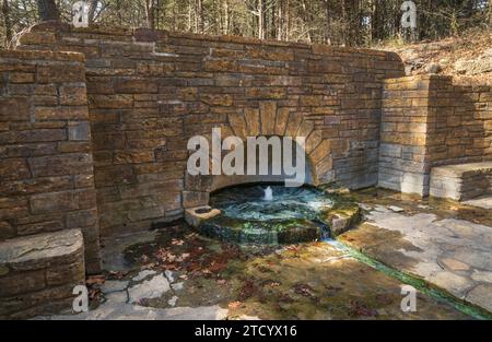 Der Pavilion Springs in Chickasaw National Recreation Area in Sulphur, Oklahoma Stockfoto