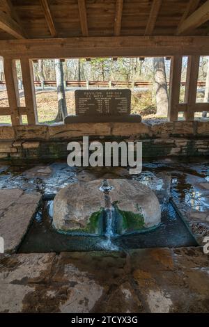 Der Pavilion Springs in Chickasaw National Recreation Area in Sulphur, Oklahoma Stockfoto