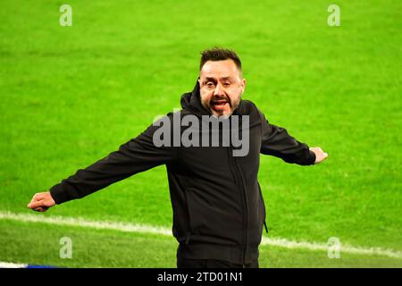 Brighton, Großbritannien, 14. Dezember 2023. Brighton gegen Marseille. Im American Express Stadium, Brighton, Großbritannien. Quelle: Paul Blake/Alamy Live News. Stockfoto