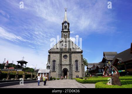 GRAMADO, BRASILIEN - 27. NOVEMBER 2023: Mutterkirche in Gramado, Rio Grande do Sul, Brasilien Stockfoto