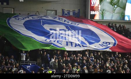 Brighton, Großbritannien, 14. Dezember 2023. Brighton gegen Marseille. Brighon würdigt de Zerbi vor dem Spiel im American Express Stadium in Brighton, Großbritannien. Quelle: Paul Blake/Alamy Live News. Stockfoto