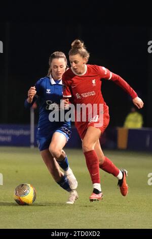 Everton gegen Liverpool - Women's Continental League Cup LIVERPOOL, ENGLAND - 13. DEZEMBER: Yana Daniels aus Liverpool im Rahmen des Women's Continental League Cup-Spiels zwischen Everton und Liverpool am 13. Dezember 2023 im Walton Hall Park in Liverpool. (Foto Alan Edwards für F2images) Stockfoto