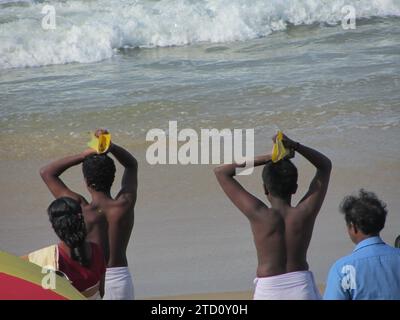 Die verschiedenen Formen des indischen Kastensystems in der Gesellschaft das indische Kastensystem in unterschiedlichen Formen Stockfoto